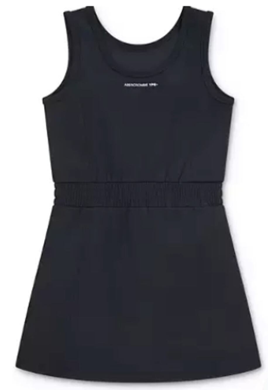 Abercrombie Girls' YPB neoKNIT U-Neck Mini Dress Size 13/14 Black